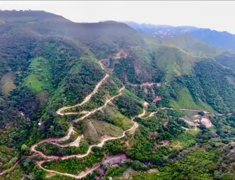 View of the sierra in the project area